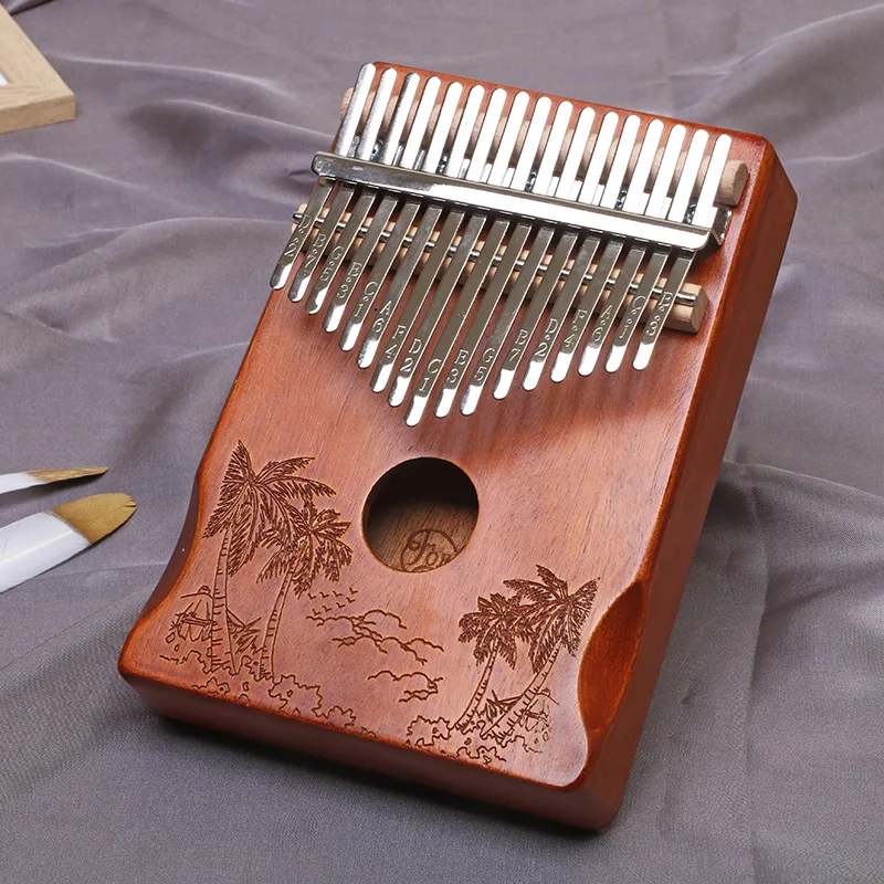 Lydesy Kalimba Daumenklavier-Set, 17 Tasten, manuell gestimmt, tragbares Fingerklavier, Geburtstags- und Festgeschenk für Kinder, Erwachsene und Anfänger. – Detail 17