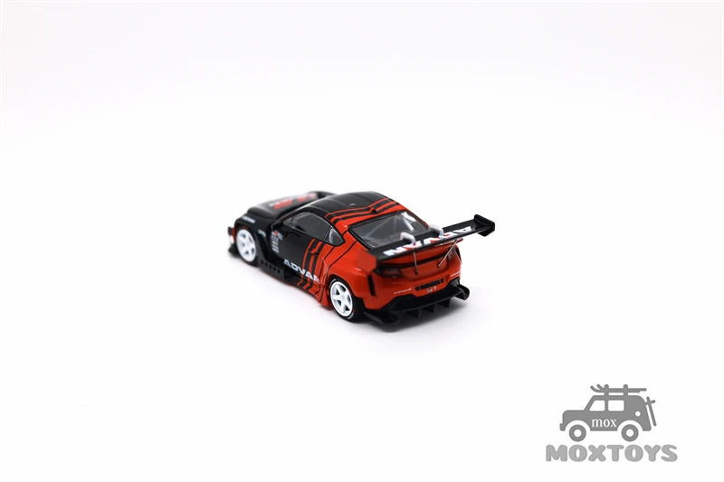 Pop Race 1:64 PR640228 PANDEM GR86 ADVAN black red Diecast Model Car