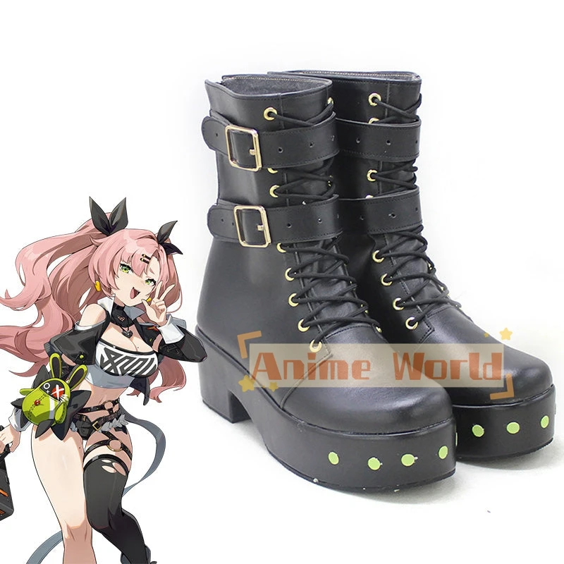 Zenless Zone Zero Nicole Demara scarpe Cosplay stivali di carnevale di Halloween su misura