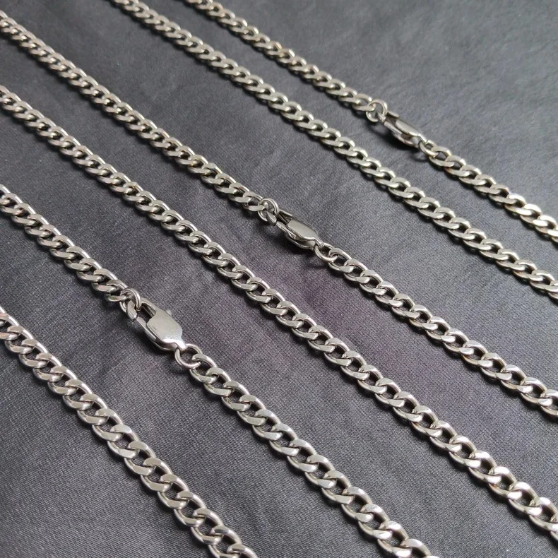 1 Piece Pure TItanium Chain, 3.5mm Width, 650mm Length