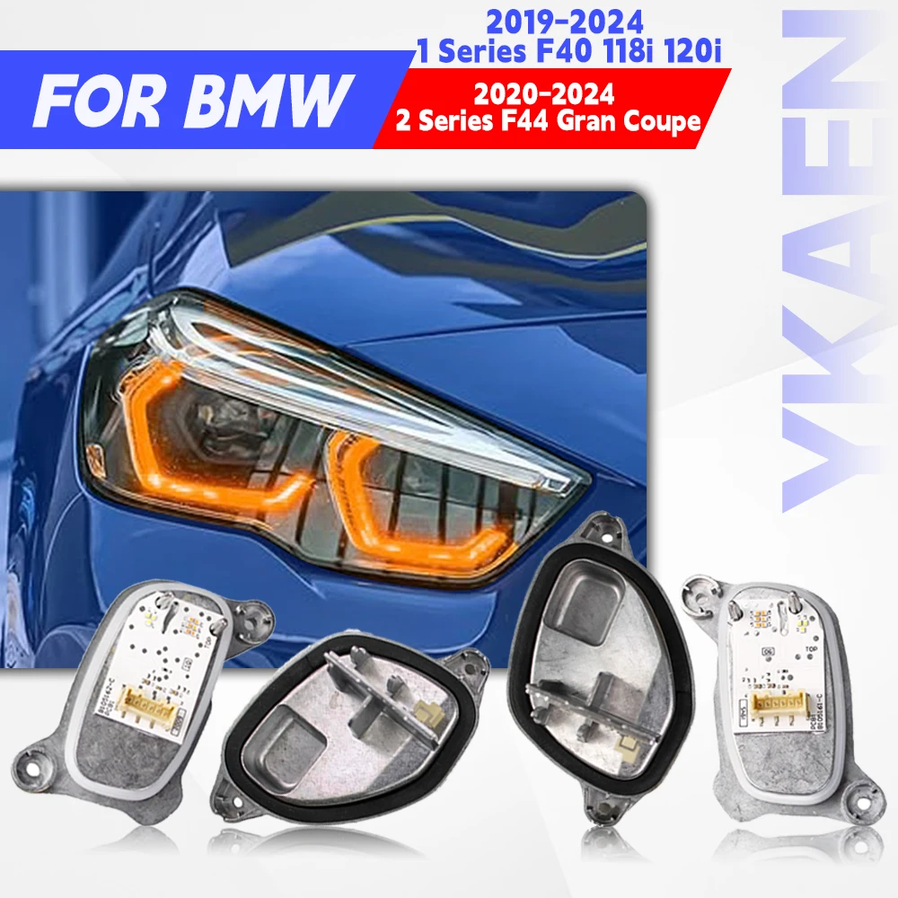 

Yellow White Angel Eyes LED DRL Module Daytime Running Light Turn Signal For BMW 1 Series F40 118i 19-24 2 Series F44 228i 20-24