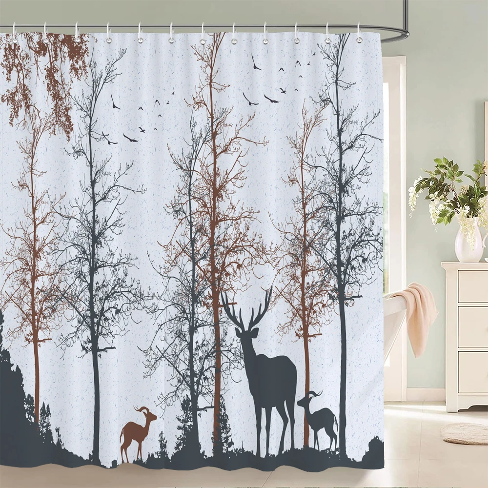 High Quality Colorful Flowers Fabric Shower Curtain Waterproof Printing Floral Bath Curtains for Bathroom Decorate with Hooks