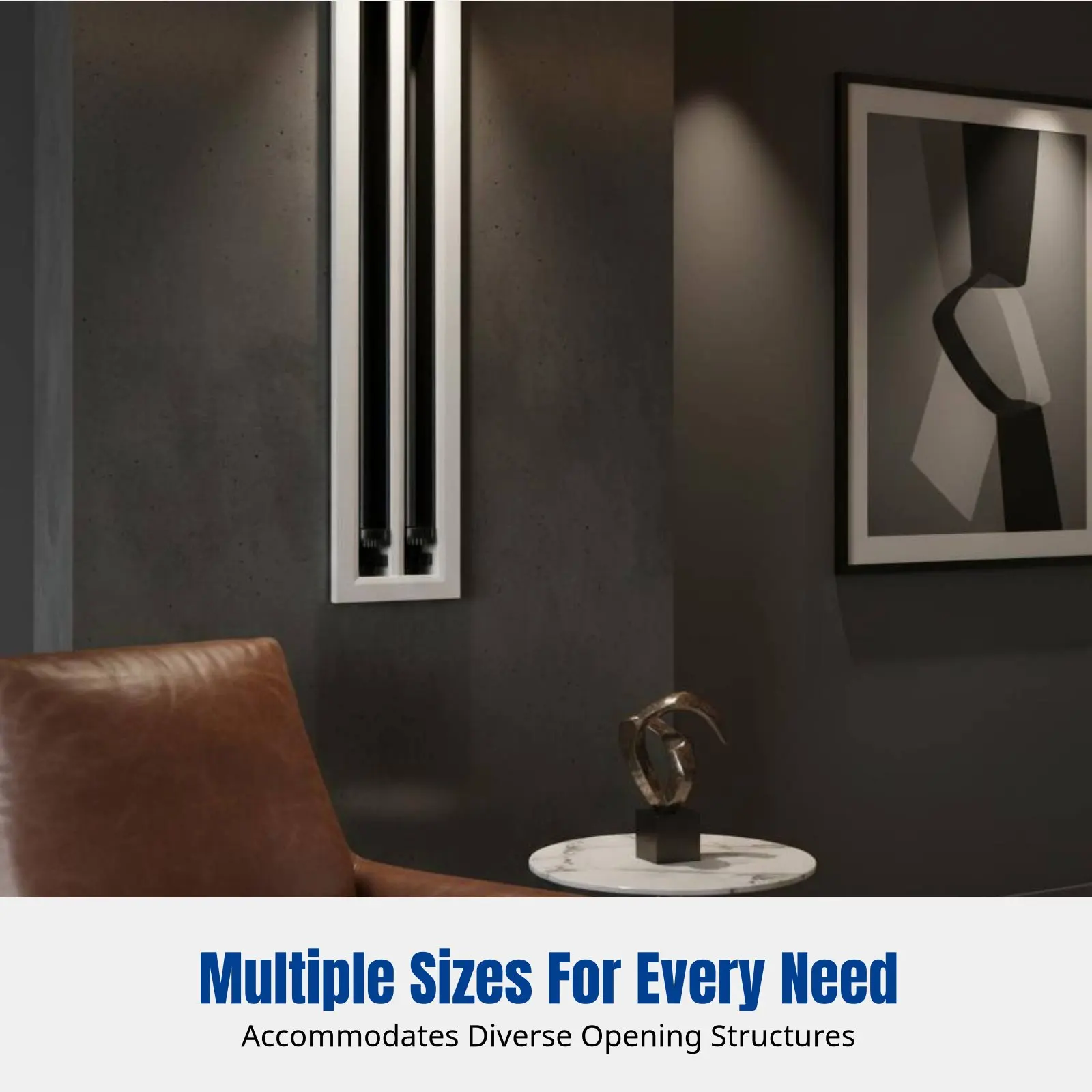 

Сверхтонкая линейная решетка, центральный воздуховод из алюминиевого сплава, безрамный удлиненный встраиваемый тип