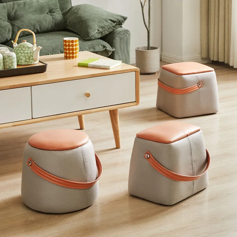 Furniture Design Stools Living Room Folding Modern Step Foot Rest Bean Bag Stool Low Stool Makeup Stool