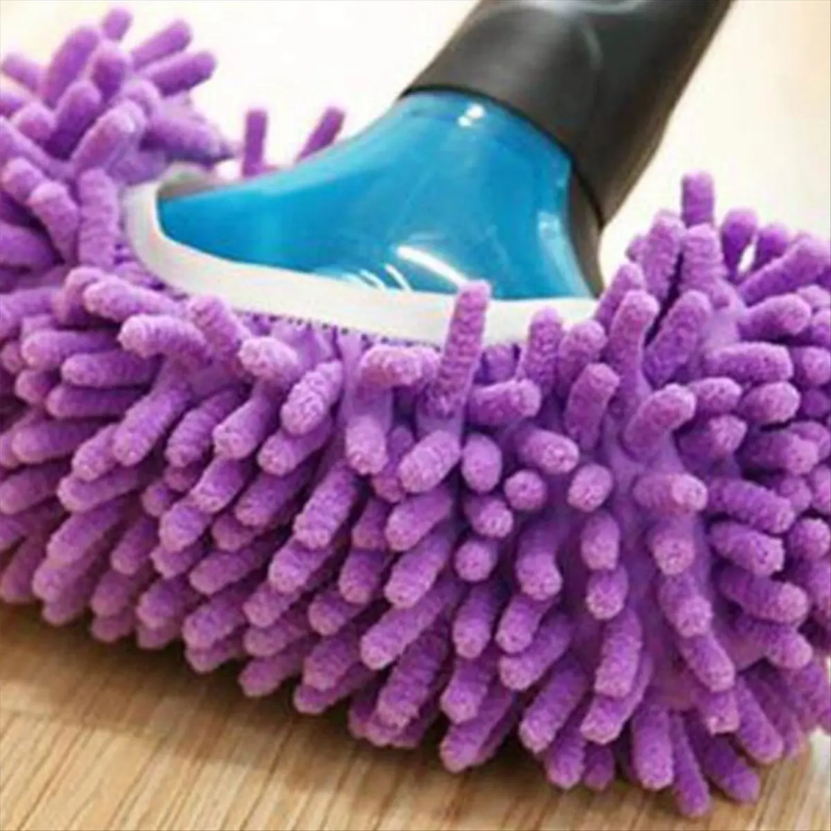 AT33 Dust Mop Slippers Foot Socks Mop Caps Multi-Function Floor Cleaning Lazy Shoe Covers Dust Hair Cleaner