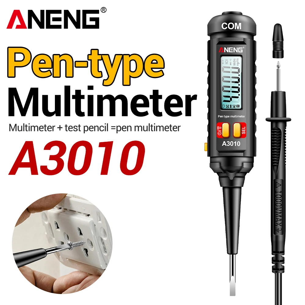 

ANENG A3010 Тестер цепей напряжения для автомобилей и грузовиков двойного назначения NCV Тип ручки с подсветкой Мультиметр Ручка Инструменты для авторемонта