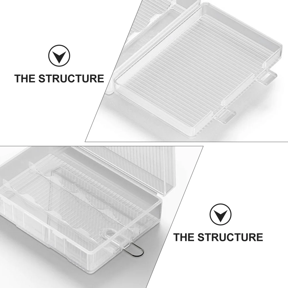 

5Pcs Storage Box Waterproof Scratch Proof Hanging Hook Compact Durable Organizer 26650 Safety Case Plastic