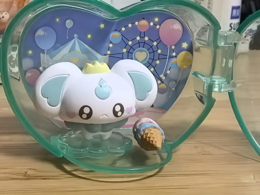 반다이 프리큐어 프리큐어 엘프 오두막 장식품 가샤폰 장난감 애니메이션 피규어 모델 장난감 귀여운 마오 마오 마이 스노우 코코아 펄세이터 넛츠