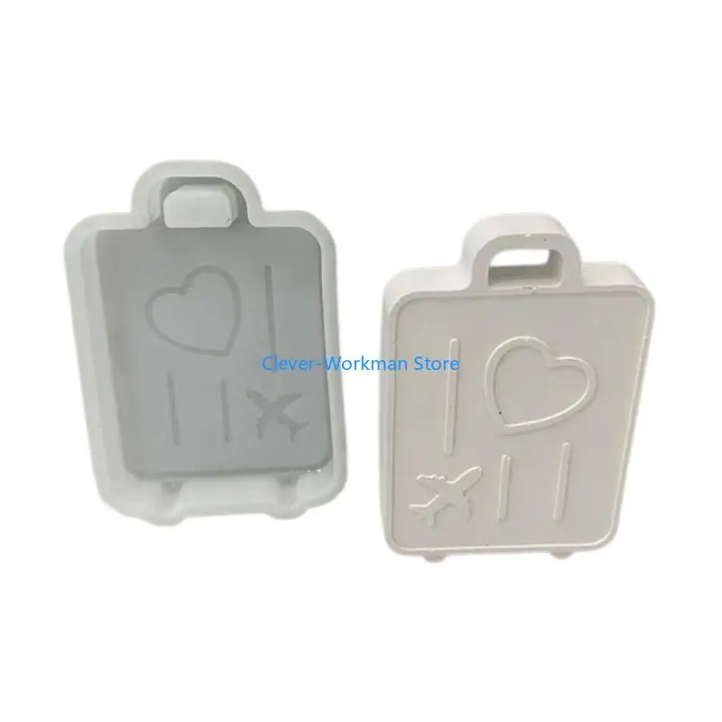 24TD الأمتعة الطائرات سيليكون قالب شمع اليدوية الجبس قالب الصابون DIYs شمعة معطرة صنع قوالب الراتنج الديكورات المنزلية