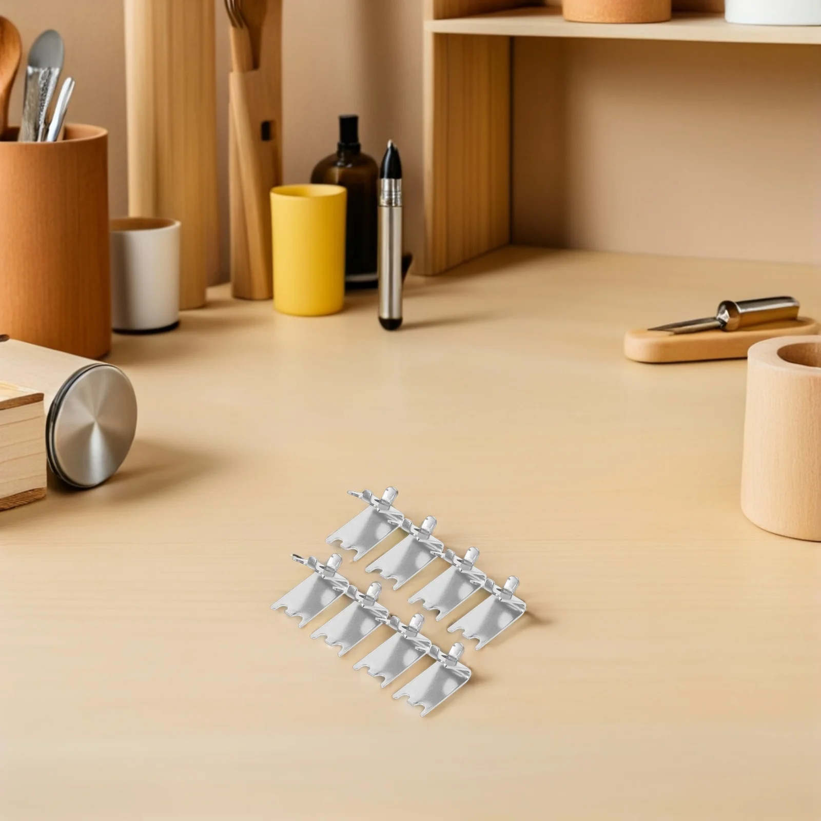 

12Pcs Metal Fridge Shelf Clips Compact Design Space Optimization Freezer Cooler Support Organizer Shelf Clips Bracket