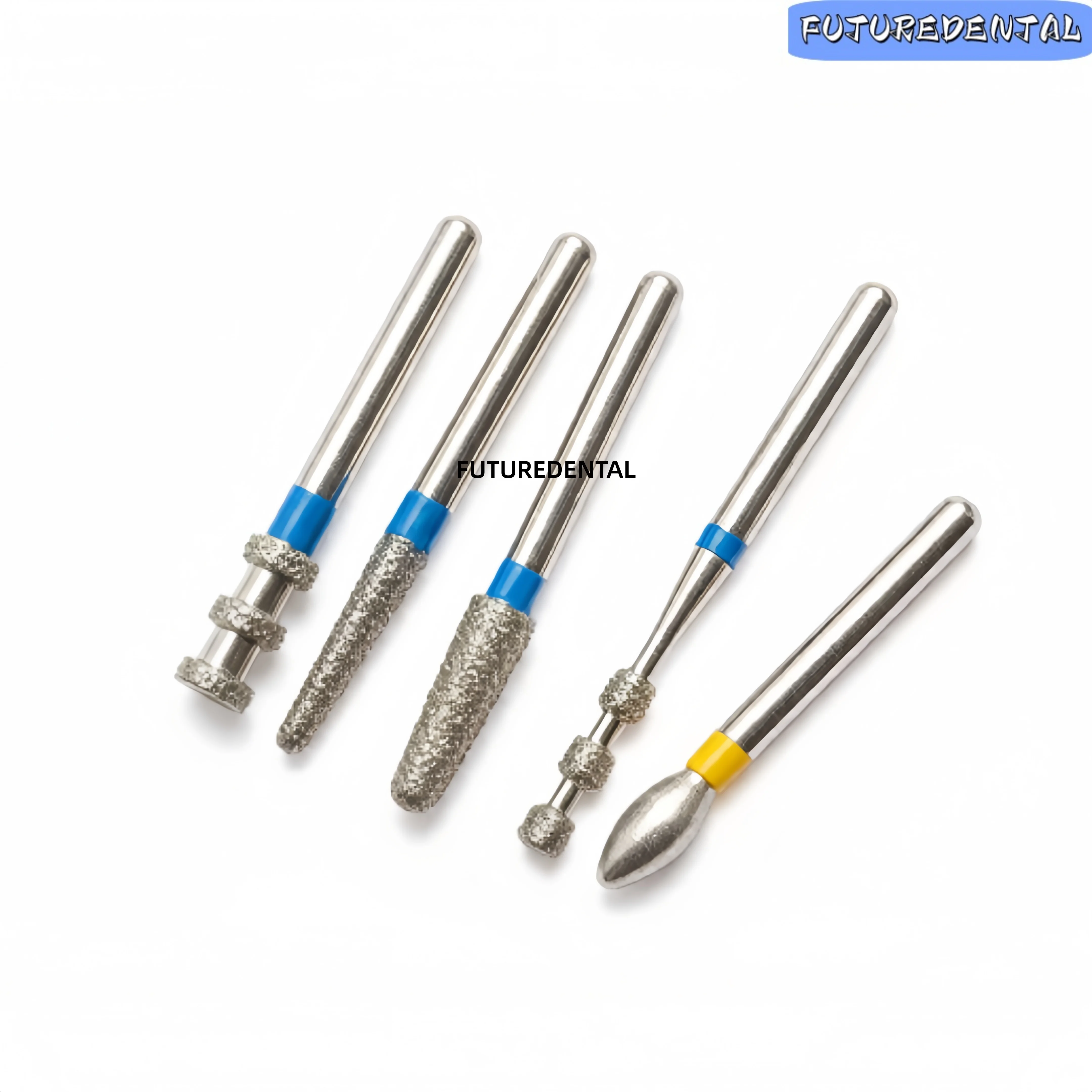 Dental Diamond Burs Set IPR Veneer Reverse Direction Inlay Onlay Preparation Burs Porcelain Veneers Depth Guide