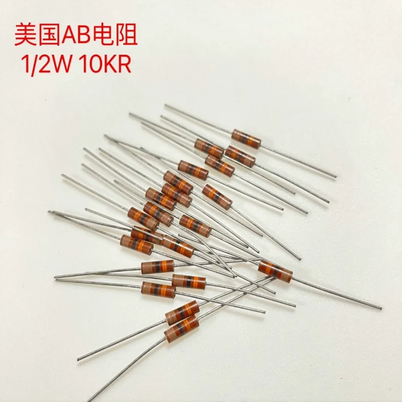 10PCS America Original AB 1/2W 0.5W 1K 1.2K 1.5K 1.8K 2.7K 3K 3.3K 3.6K 4.7K 6.2K 6.8K 10K 24K 51K 82K Audio color ring resistor