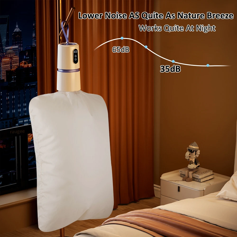 مجفف ملابس محمول، مجفف قماش كهربائي صغير قابل للطي للملابس الخفيفة، ملابس داخلية، مؤقت ملابس الأطفال، مجفف قماش للسفر