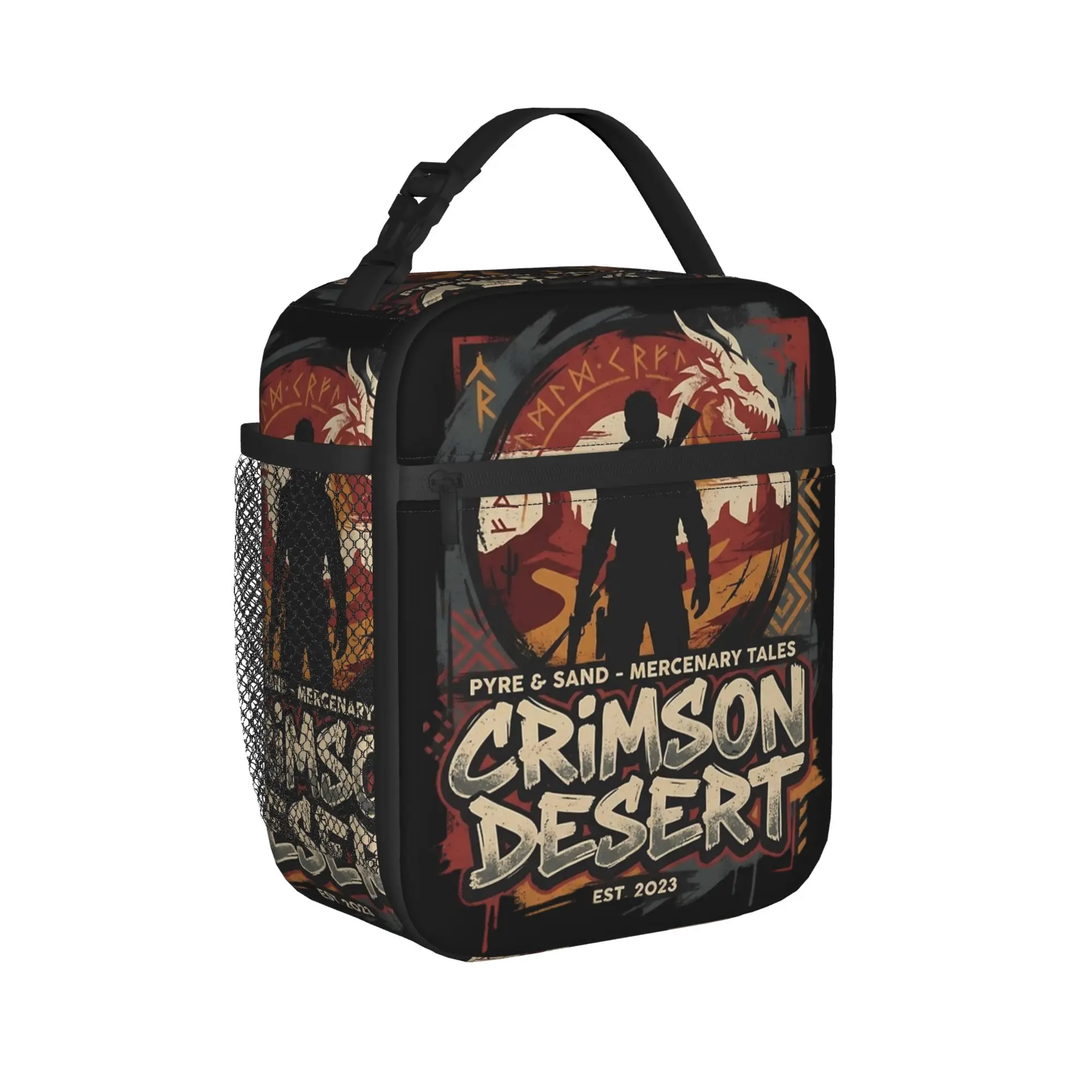 Kliff Crimson Desert  Greymane Leader Action Hero Insulated Lunch Bag Cooler Bag Lunch Box Tote College  Outdoor Food Handbags