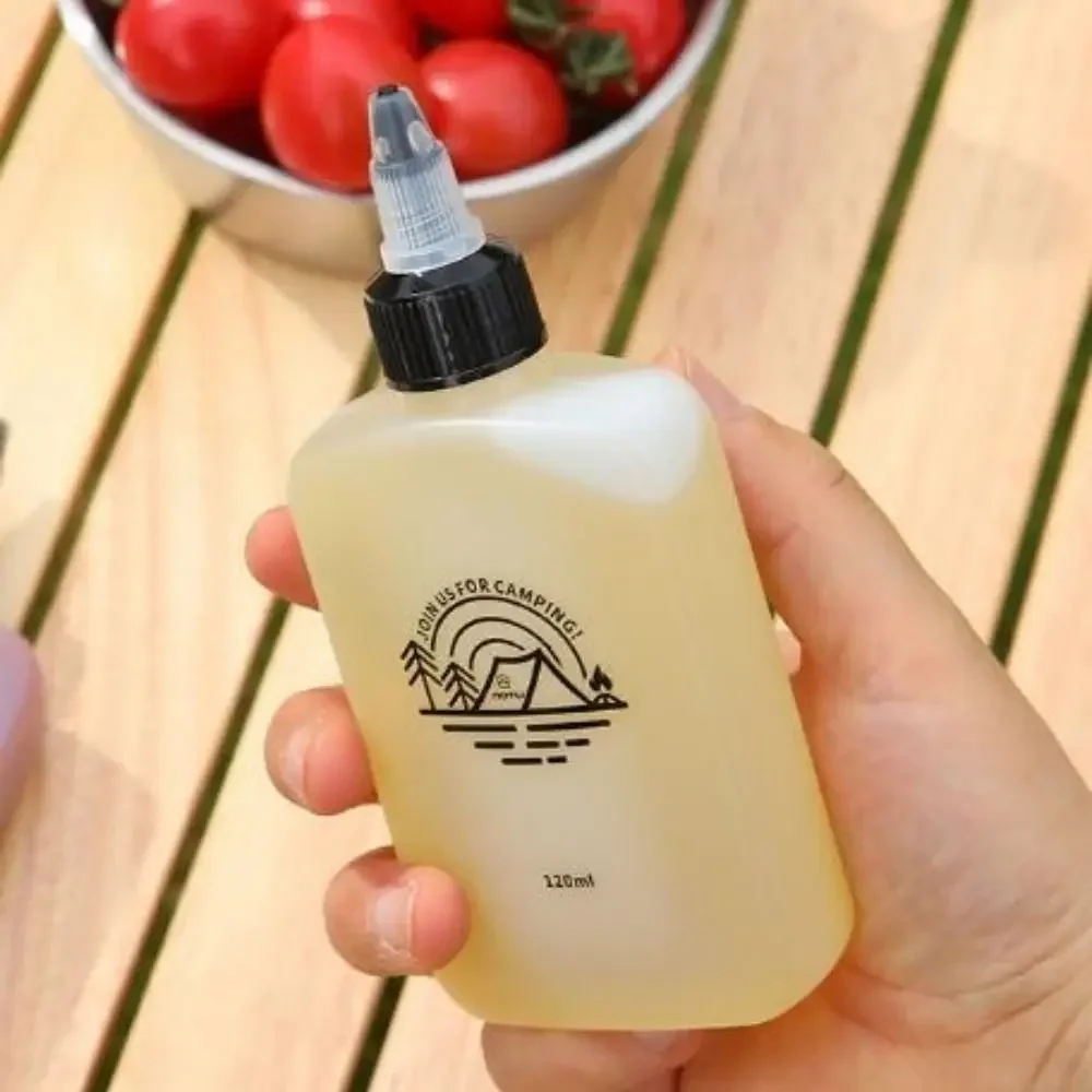 1/2/3/4/5 قطعة 120 مللي زجاجة توابل التخييم المحمولة 6*2.5*13.5 سنتيمتر التوابل جرة زجاحة ضغط زجاجات زيت خارجية #2