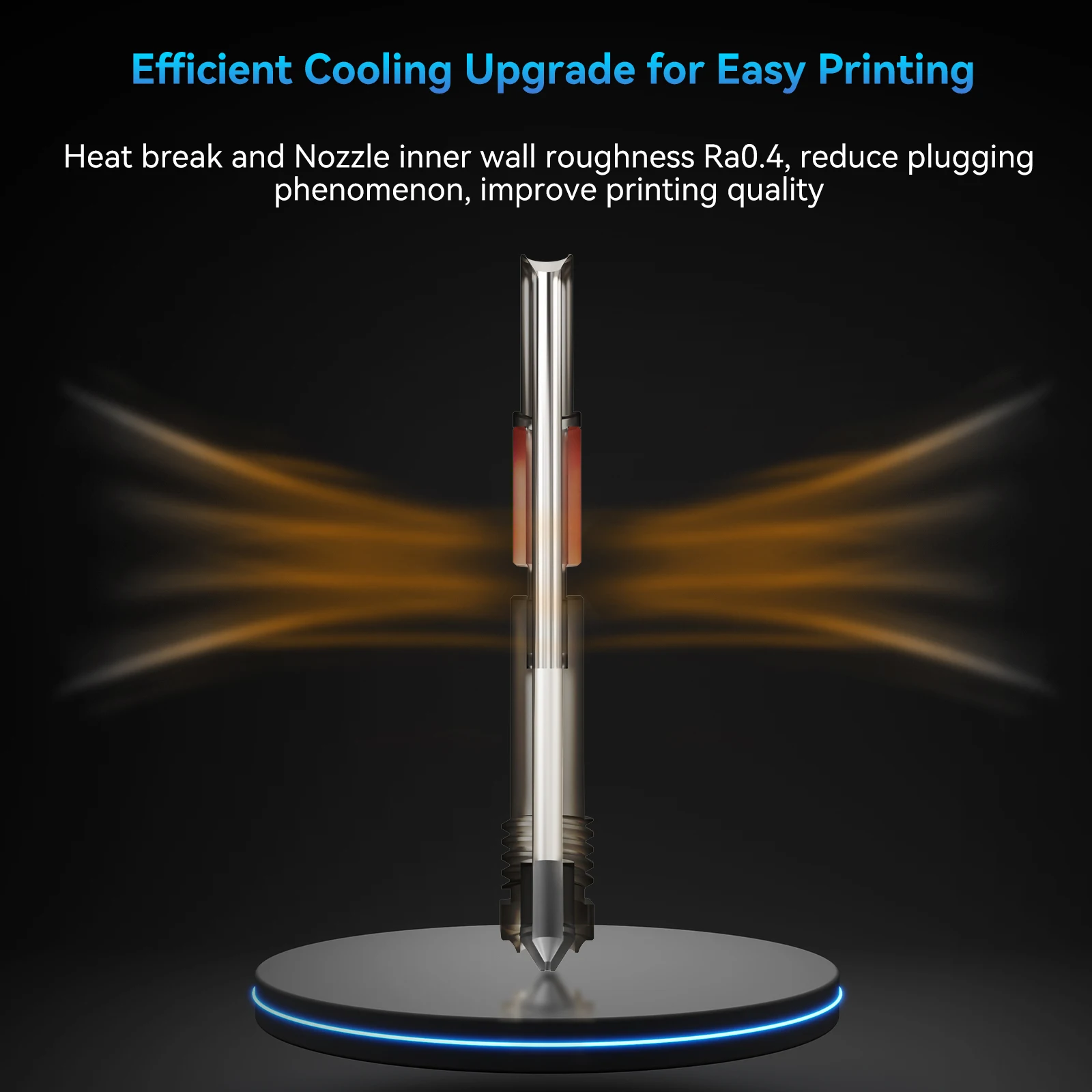 Neues Upgrade TZ4.0 Hotend für BambuLab P1S P1P X1 X1C X1E Einteilige Düse aus gehärtetem Stahl Hot End Kits 3D-Drucker-Zubehör – Detail 8