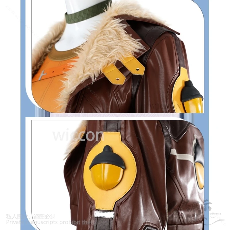 Anime Rivals Cosplay Squirrel Girl Costume Furry Doreen Green Uniform Coat Pants Earwear Sexy Suit For Girls Woman Customized