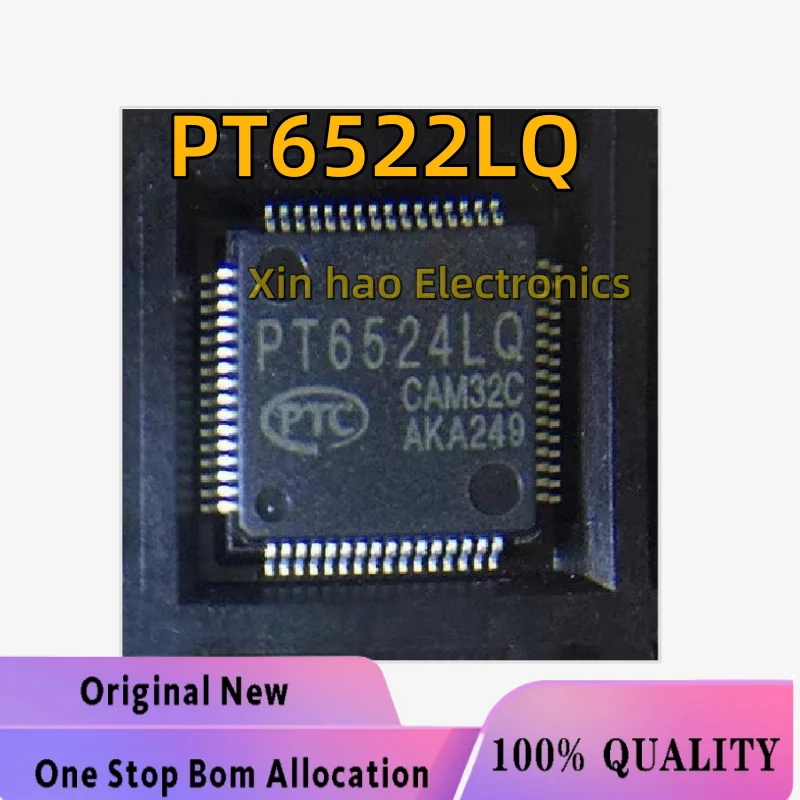 1pcs/lot  new original PT6522-Q PT6522LQ PT6522Q PT6522 LQFP64  Auto IC Chip Power Module Speedometer Black Screen Repair Chip