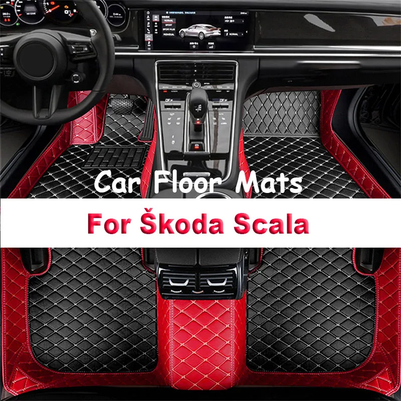 Car Mats Floor For Škoda Scala 2020~2022 Waterproof Rugs Car Floor Mats Foot Mat Cubre Pisos Para Autos Car Accessories Interior