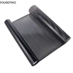 Self-adhesive Mesh Window Film Black White Sun Window Stickers Light Stickers Privacy Room Darkening Office Window Glass Sticker
