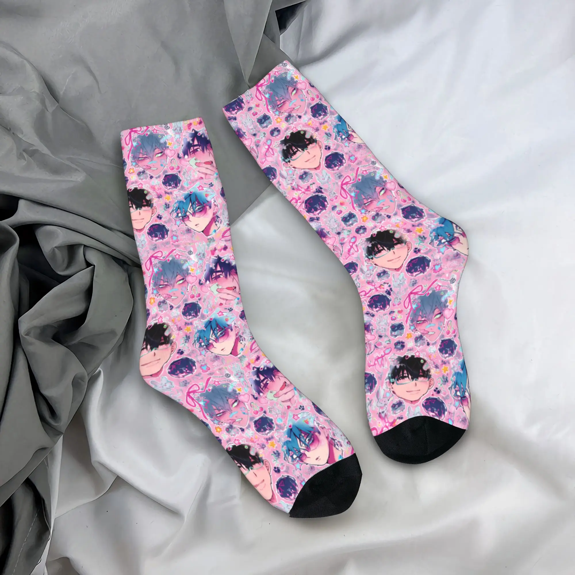 Ivantill Till Alien Stage Chibi Graphic Socks Autumn  Stockings Casual Men Warm Soft Socks Custom Sports Anti Bacterial Socks