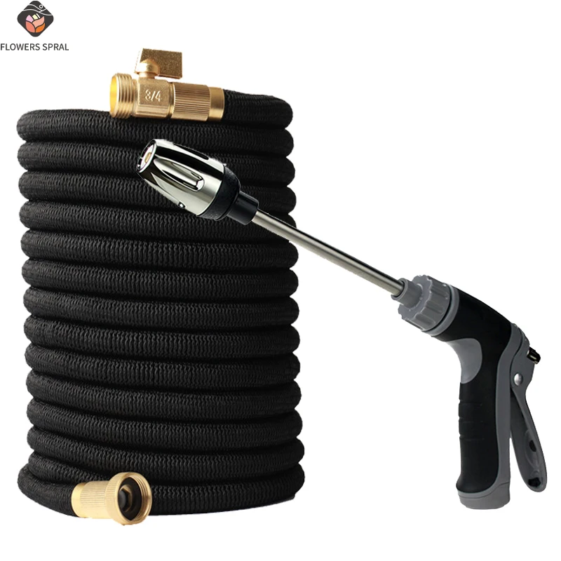 

Home Gardening Telescopic Hose, High-Pressure Multifunctional Water Gun, 3/4 Connector, Gardening Irrigation Supplies
