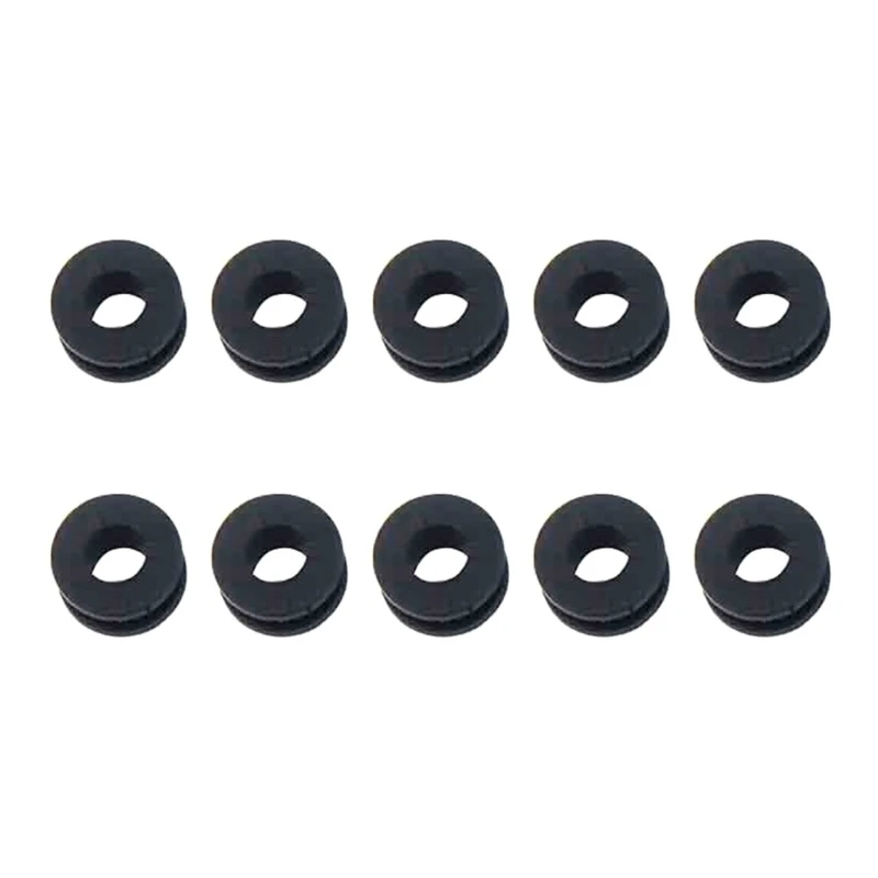 10Pcs Rubber Grommet Assortment Rubber Hole Grommet O-Ring Washer Set Rubber Wire Grommets for Motorcycle Dropship