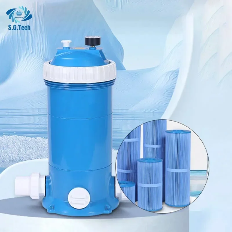 Cartucho de filtro de piscina limpador de piscina coroa de água tanque de filtro de areia industrial diâmetro 225mm