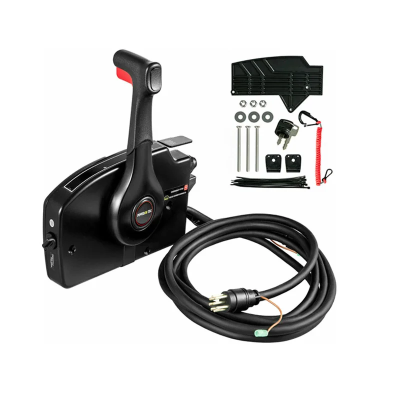 Hot Sale For   Outboard Remote Control Box 8Pin with 15 Foot Harness OEM 881170A3 Boat Throttle Control