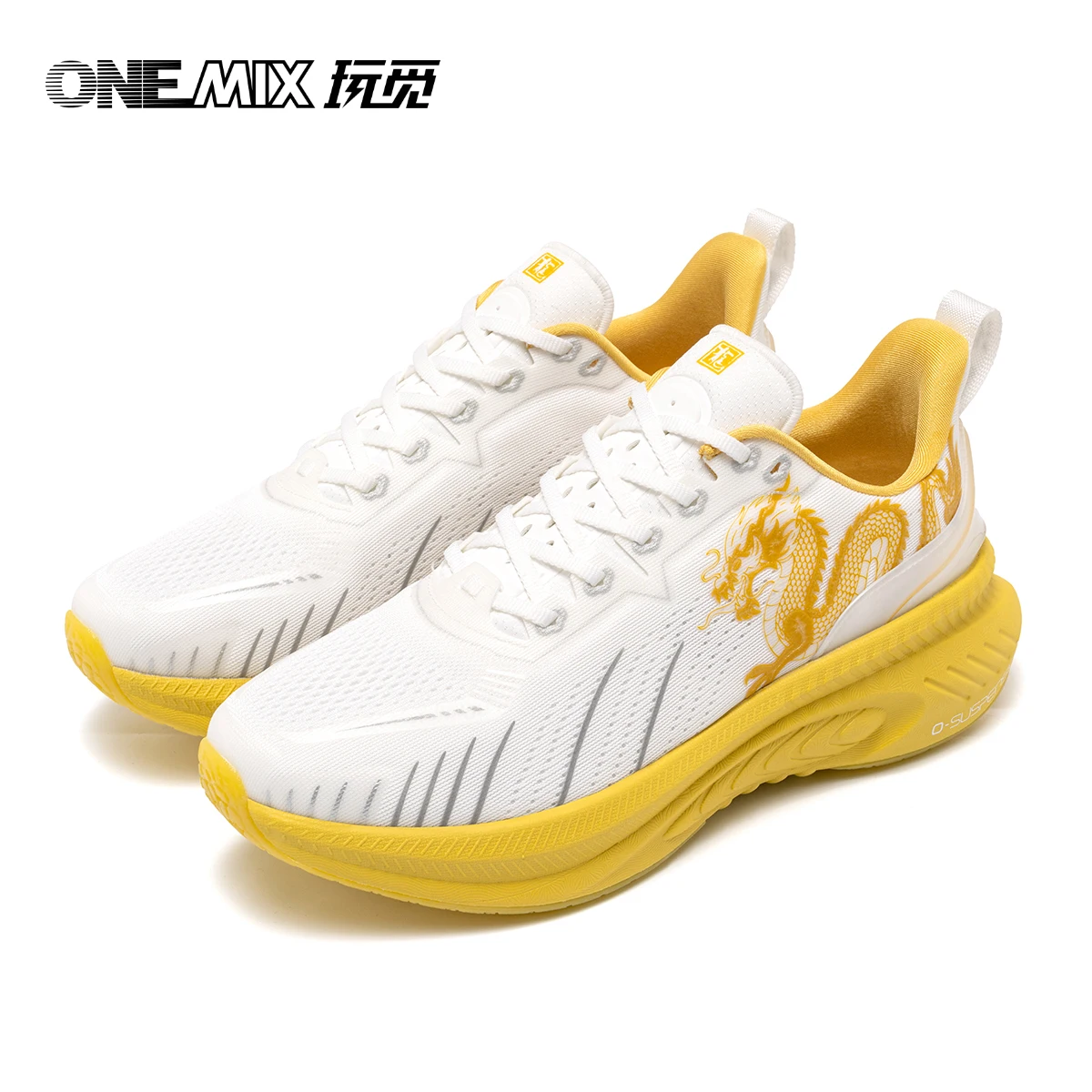 ONEMIX-Chaussures de course Dragon Road pour hommes et femmes, baskets de marche légères, en maille respirante, avec coussin d'air, pour entraînement et jogging