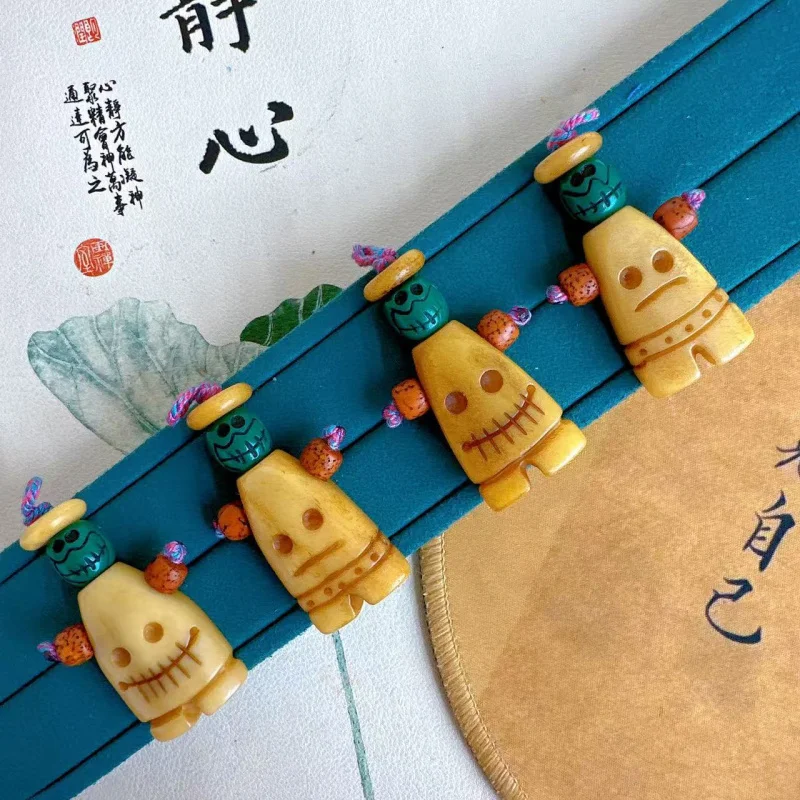 Bone Matching Hanging Ornament Handmade Bracelet Necklace Small Drip Flow Weaving Handheld Accessories