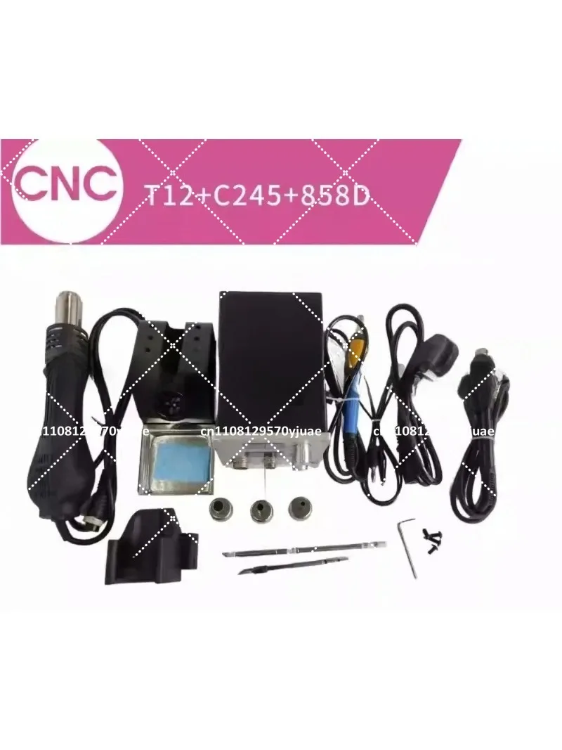 T12 two-in-one welding table T12 welding table 858D hot air C245 two-in-one constant temperature soldering iron