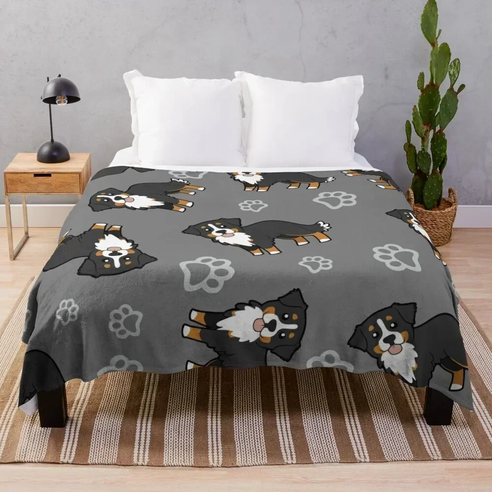 

Bernese mountain dog. Throw Blanket Thermals For Travel Hairys Stuffeds Blankets Bed linens Loose funny gift Blankets
