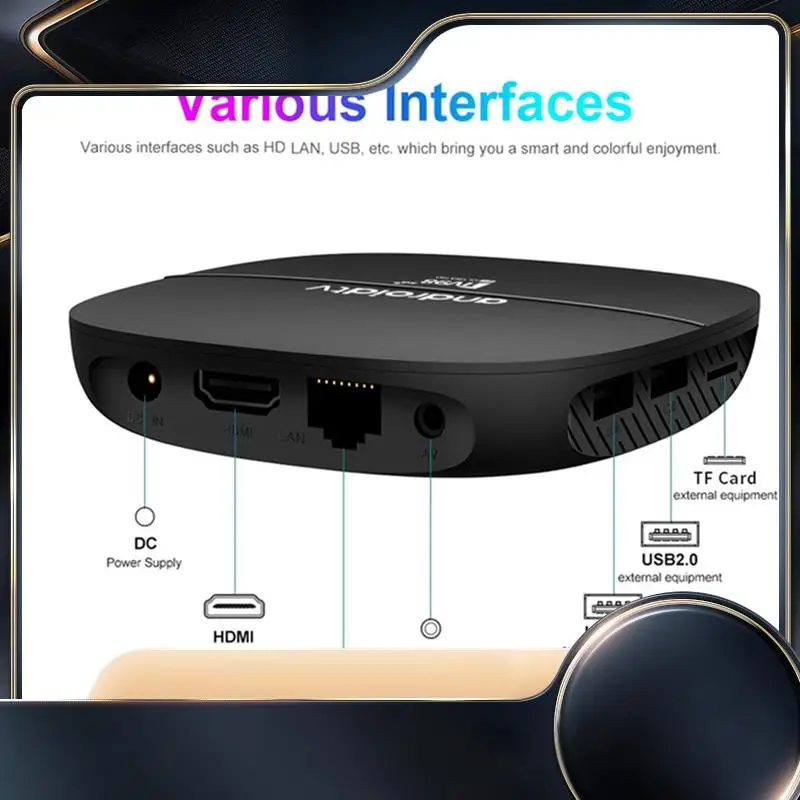 

TV98 Android TV Box 1G+8G Allwinner H313 2.4G 5G Wifi BT4.0 TV BOX 4K Android 13 Set Top Box EU Plug Easy To Use