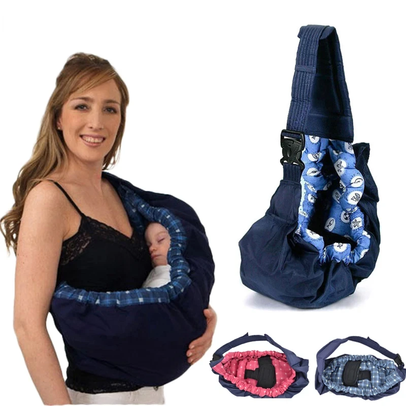 Newborn Baby Carrier Swaddle Sling Infant Nursing Papoose Pouch Front Carry Wrap Pure Cotton Breastfeed Feeding Carry Bag