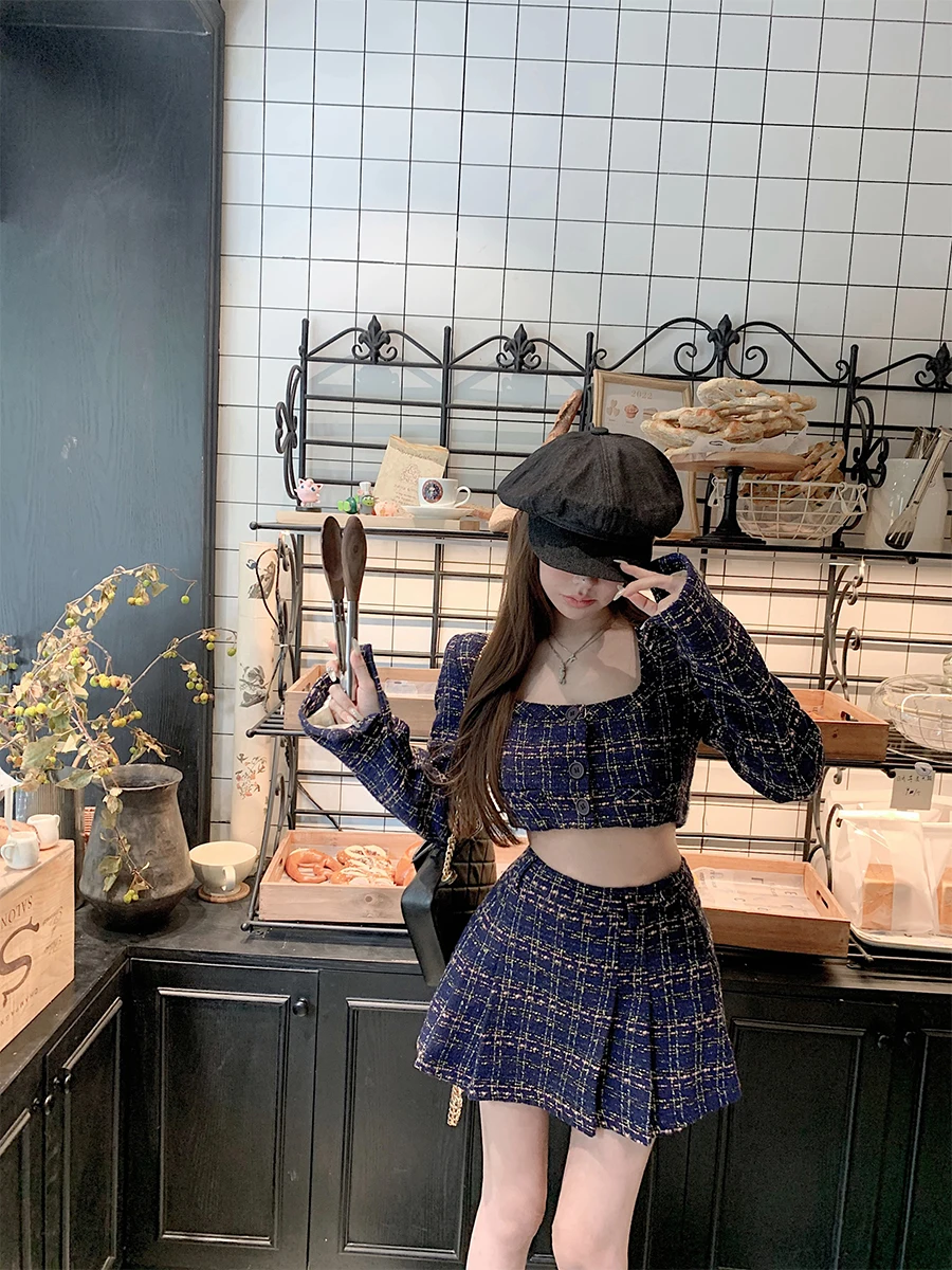 

Kikimy【Mituohua Road】Традиционный женский модный комплект из ткани в стиле династии Хань, коллекция осень 2023, школьная форма