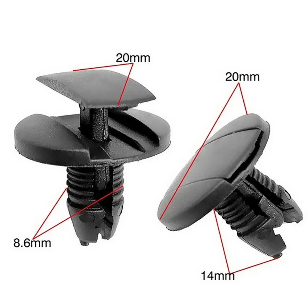 10-50PCS Car Bumper Rivet Fender Fixed Clamp Retainer Wheel Arch Mounting Trim Clip Fasteners Rivets For PEUGEOT 206 207 307 308