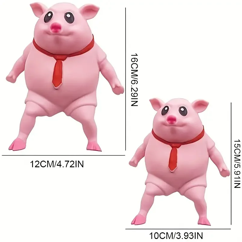 Pink Decompression Creative New Strange Toy Pig Cartoon Cute Pink La La Pig Toy Vent Pig Whole Person Pinch Music Decompression