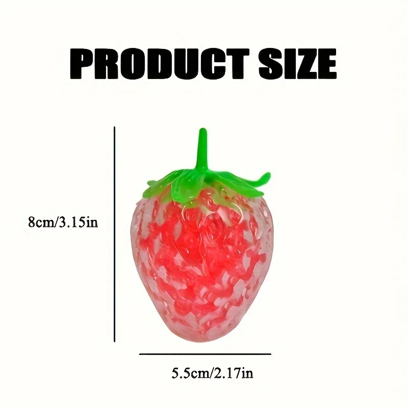 Paquete de 2 juguetes para apretar fresas TPR
