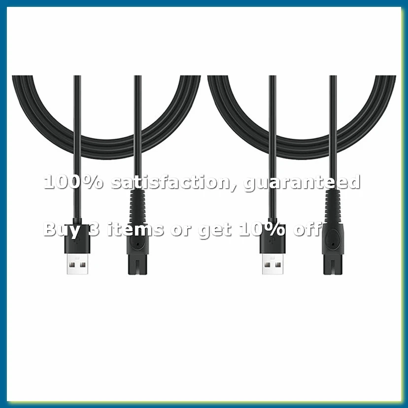 2Pcs 5V 1A USB Shaver Charger Cord for QP2724 QP2834 QP1924 MG9520 Electric Shaver Trimmer Charger Cable-DTD2