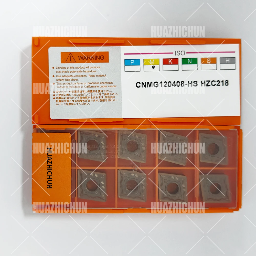 

HUAZHICHUN CNMG 120408-HS HZC218 Carbide CNC Lathe Thread Turning Inserts For Thread Turning Toolholder