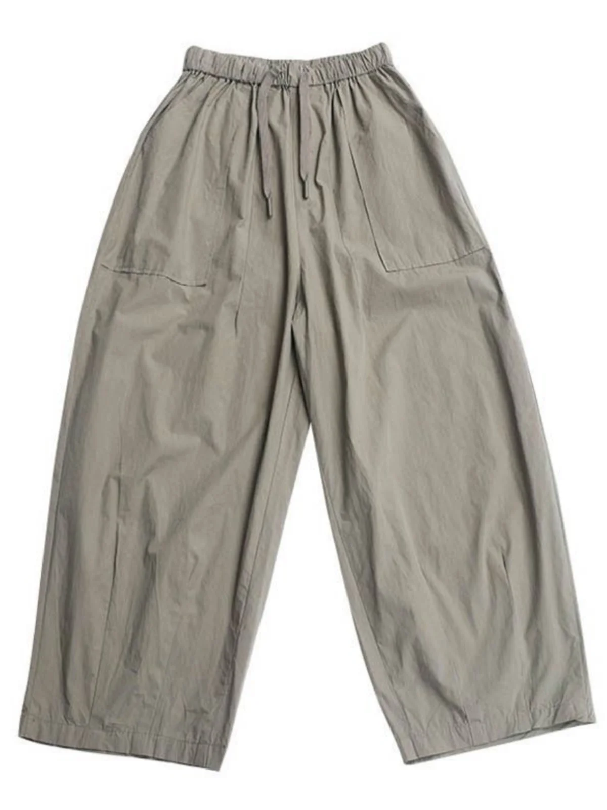 ارتفاع الخصر بنطال ذو قصة أرجل واسعة المرأة الربيع الصيف فضفاض بناطيل كاجوال تسع نقاط ثنى Sli حجم كبير أمي الجينز