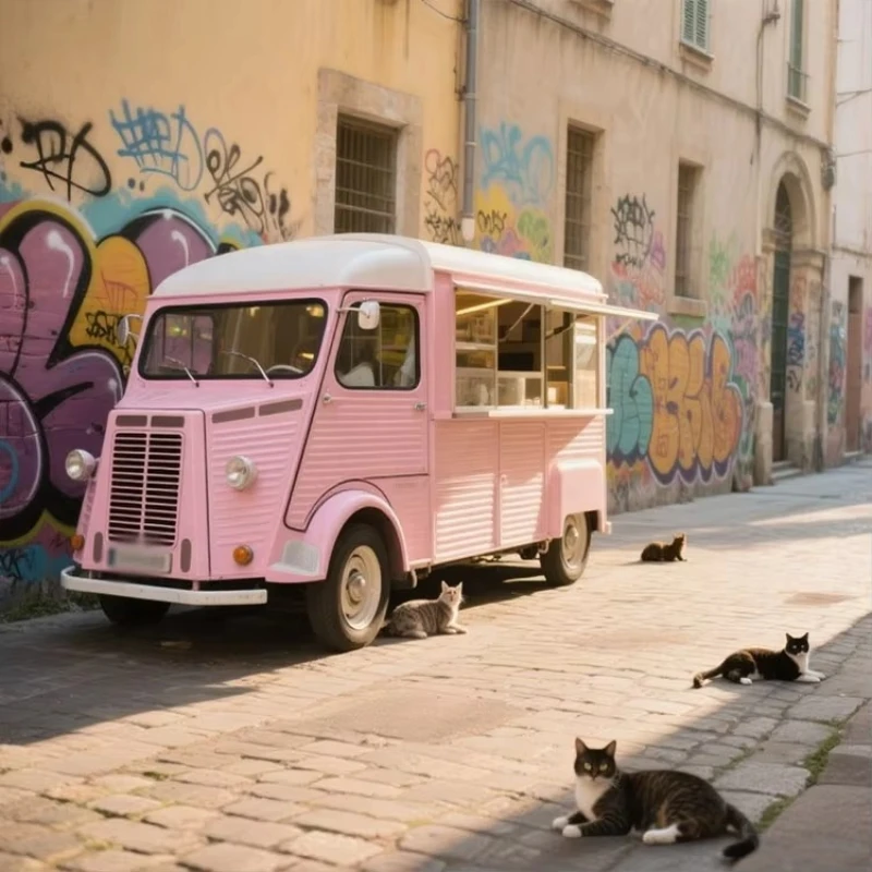 Coffee Fast Food Steakstacos Drink Food Truck Ice Cream Hot Dogs Fast Food Mobile Trailer