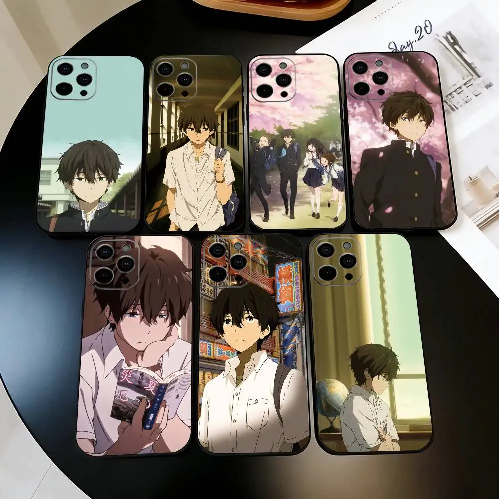 

Hyouka Hotaro Oreki Phone Case For iPhone 17, 16,15,14,13,12,11 Plus,Pro Max, Others Soft Black Cover