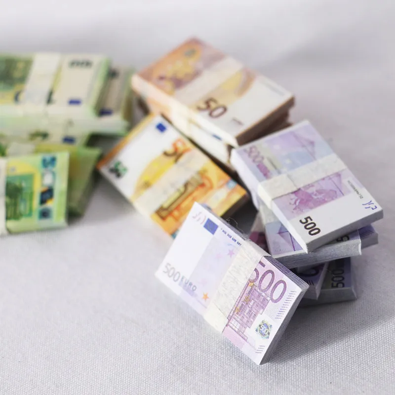 5 قطعة الأوراق النقدية الصغيرة وهمية الدولار محاكاة فواتير الدولار المال لطيف الجيب الأوراق النقدية اليورو تذكرة الدعامة إكسسوارات ديكور منزلي