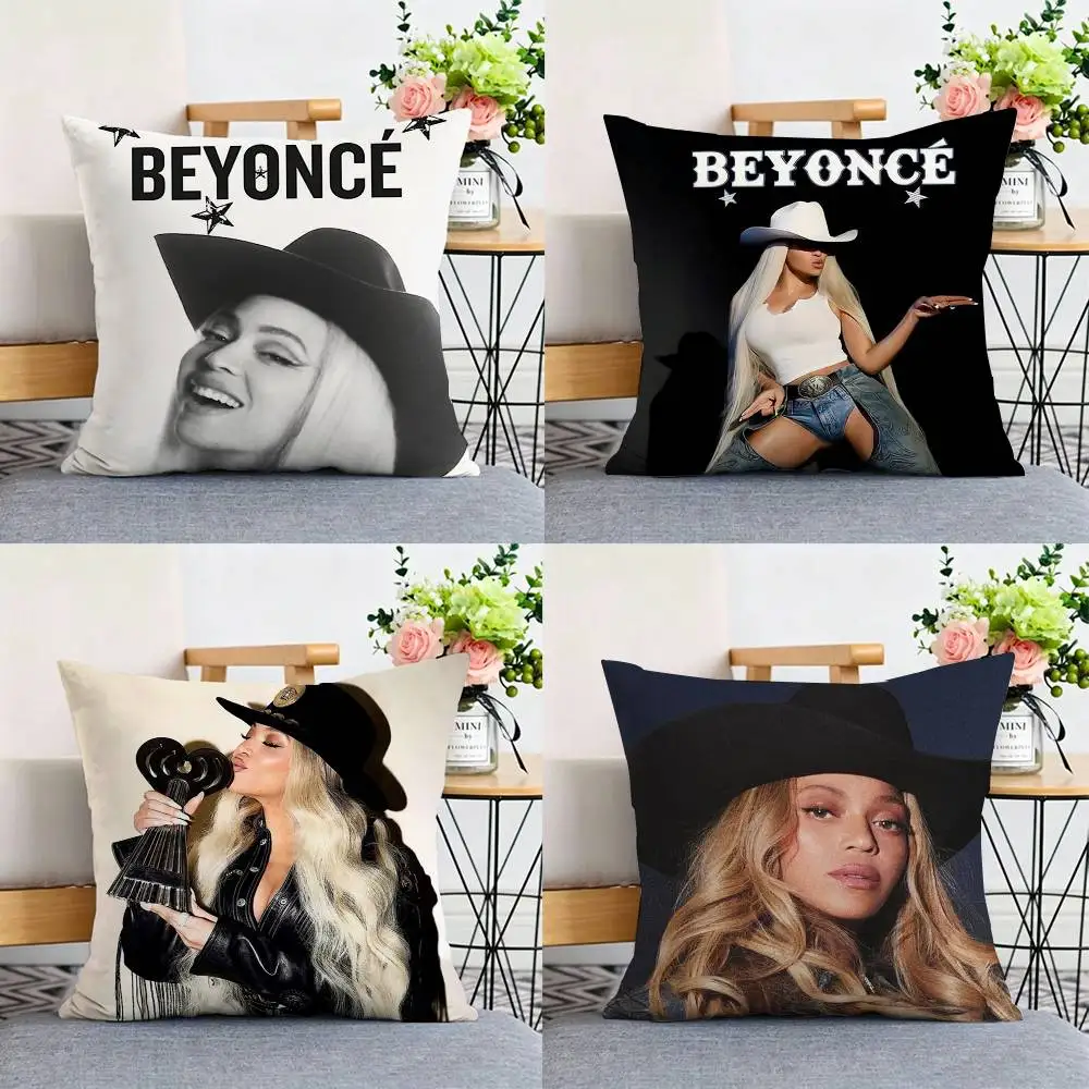 

Fashion B-Beyonce Double-sided print Pillow Case Pattern Printed Pillowcase For Living Room Sofa Cushion Cover