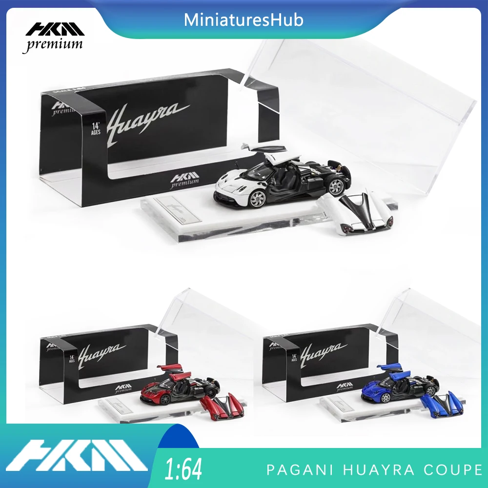 Pagani Huayra Coupe 2014 HKM 1:64 True Scale Miniatures Alloy Car Model Gift Gull-wing Two-door Openable