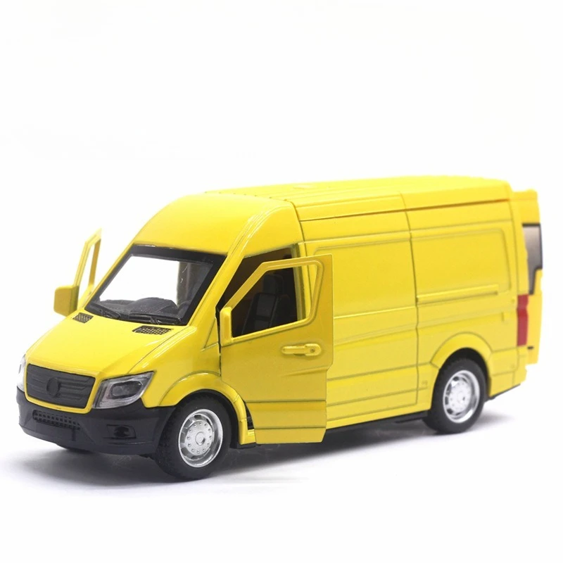 1:32 Sprinter Ambulance Hoge simulatie legering automodel politieauto brandweerwagen auto speelgoedmodel