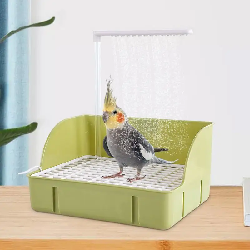 

Parrot Automatic Bathtub Electric Bird Bathing Tub Circulating Water Shower Basin Multipurpose Bathing Tool for Parakeets Budgie