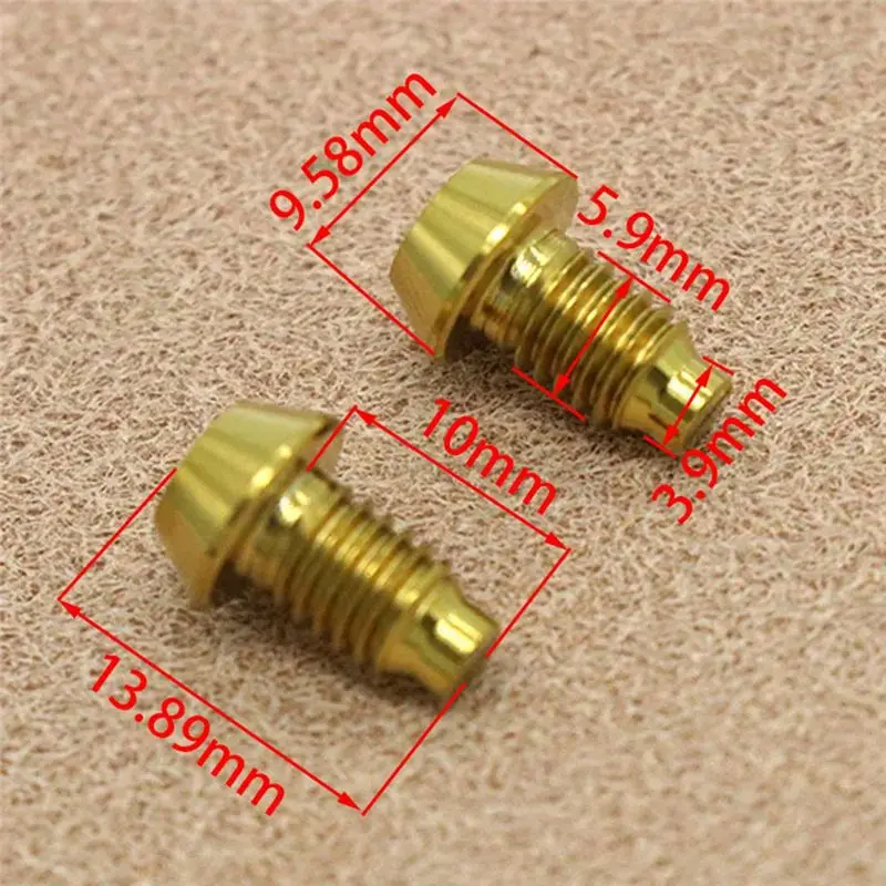NEW HOT In Stock-2PCS For Magura TC4 Titanium Hydraulic Disc Exhaust Screw Mountain Bike Brake Screw Accessories -Gold - view 6